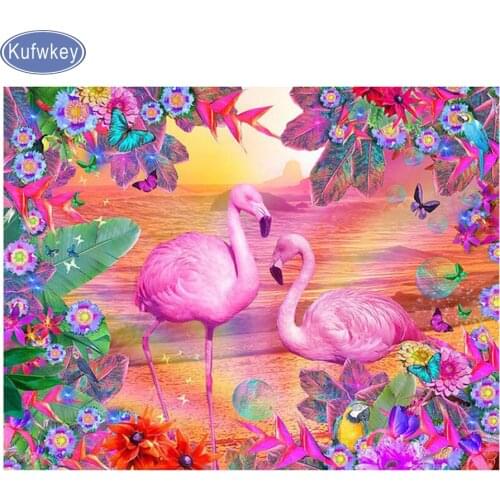 Rhinestone painting crystal Home Decor 5d diy diamond painting flamingo 3D cross stitch pattern,diamond,mosaic