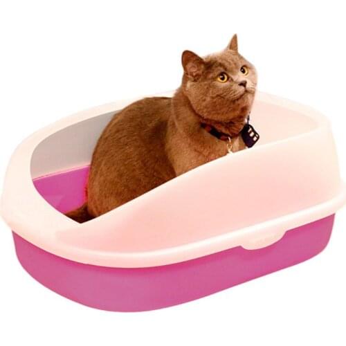 Pet Dog Toilet Cat Litter Box Cat Dog Tray Teddy Anti-Splash Toilette with cat litter shovel Puppy Cat Indoor Home Sandbox