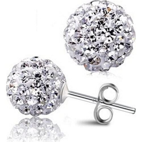 TW Beauty Crown Women's Silver Earrings
