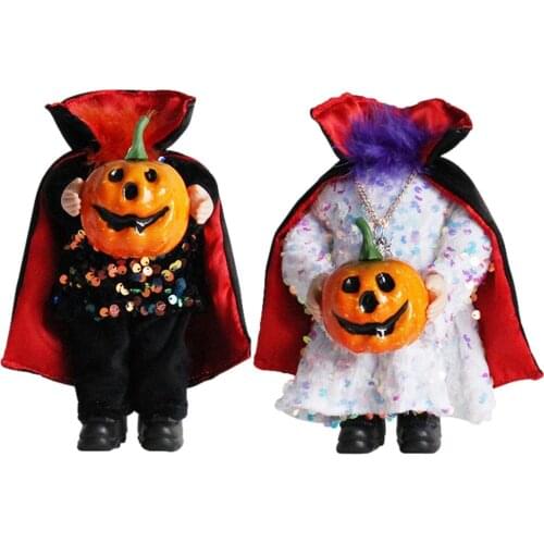 Halloween Decorations Headless Pumpkin Doll Sequined Pumpkin Gnome Ornament Home Farmhouse Kitchen Decor Kids Stuffed Toy