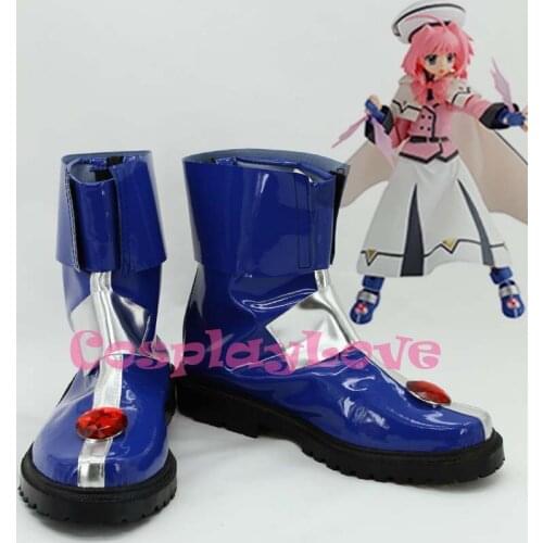 Magical Girl Lyrical Nanoha Caro Ru Lushe Cosplay Shoes Boots Hand Made Custom-made For Halloween Christmas CosplayLove