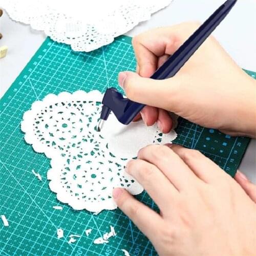 360 Rotary Cutter Blades Cutting Craft Tools Hand-held Carving DIY Tool Paper Leather Cutter Fabric Art Cut with 3 Replace Blade