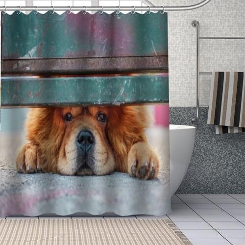 Custom Chow Chow dog Shower Curtain Waterproof Bathroom Curtain Fabric Shower Sets Drop Shipping 1pc custom