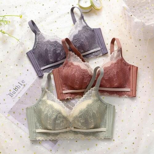 Womens Breathable Latex Cotton Bra Without Steel Ring Bra Gathered Anti-Sagging Underwear Comfortable And Durable Vest Style