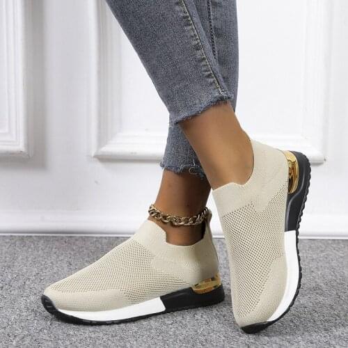 Women Sneakers Fashion Breathable Mesh Casual Shoes Platform Female Flat Shoes Women Vulcanize Shoes Walking Zapatillas Mujer