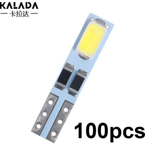 100pcs 5630 2smd t5 w3w w1.2w dash board Instrument car led light auto instrument lamp 12V bulb 6000k white warm white red blue