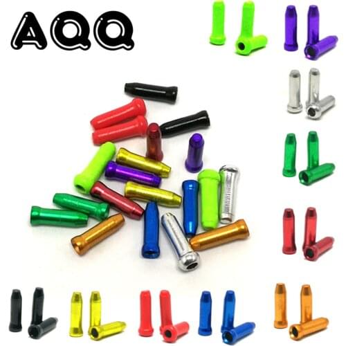 50pcs/lot Road Bike Bicycle Brake Shifter Inner Cable End Caps Cable Tips Wire End Cap Fits for Brake Shift Derailleur Cable