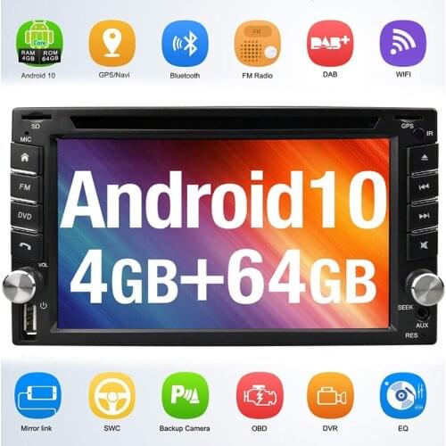 7"Universal Octa Core 2Din Car Android 10.0 Radio Multimedia Player PX5 4G RAM 64G ROM GPS Navigation HD Screen