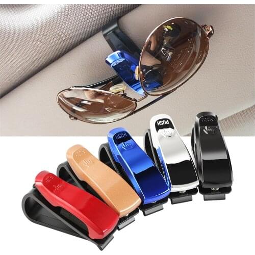 Car Sun Visor Glasses Sunglasses Holder for Skoda Octavia 2 A7 A5 A4 Vrs Fabia Rapid Yeti Superb