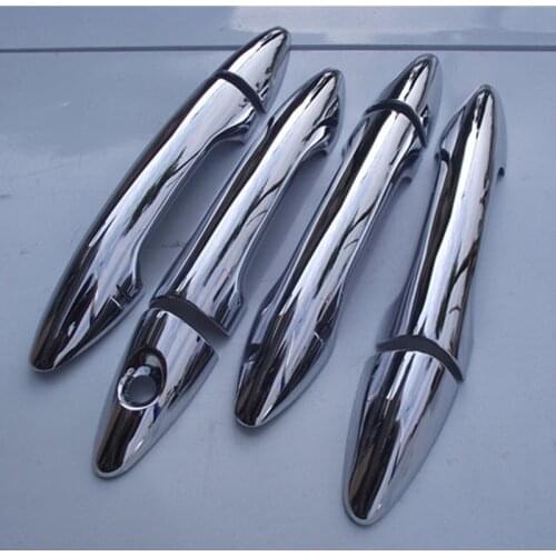 Car styling For Kia Rio K2 2011 2012 2013 2014 2015 High-quality ABS Chrome Door Handle Cover Car-covers