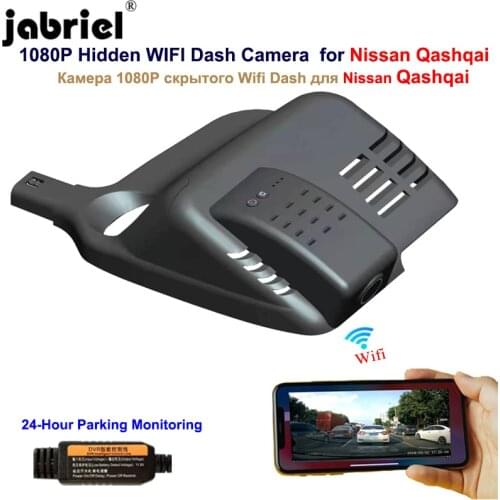 Jabriel for Nissan qashqai j10 j11 j12 2015 2016 2017 2018 2019 2020 2021 1080P Hidden Wifi Dash camera car dvr rear camera