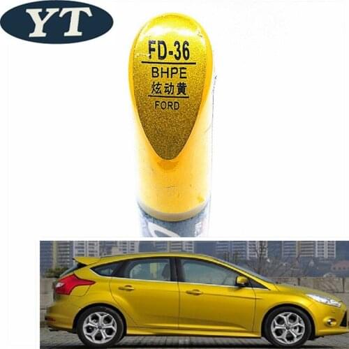 Car scratch repair pen, auto paint pen YELLOW color for Ford ecosport,kuga, focus,s-max,fiesta ,car painting pen