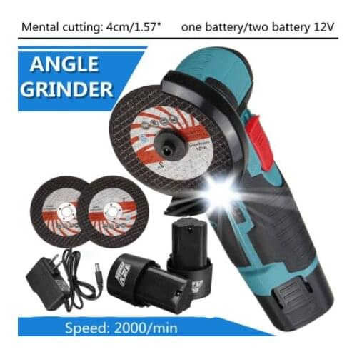 Brushless electric mini grinder 12 v lithium rechargeable small cutter Angle grinder grinding polishing machine