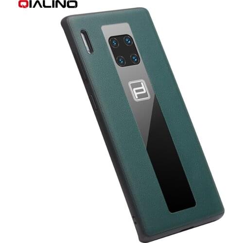 QIALINO Genuine Leather Bag Phone Case for Huawei Mate 30 Pro Luxury Fashion Ultrathin Back Cover for Huawei Mate 30