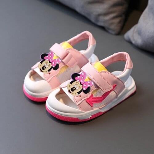 Disney mickey mouse Childrens sandals fashion childrens shoes boys and girls breathable Baotou toddler beach shoes