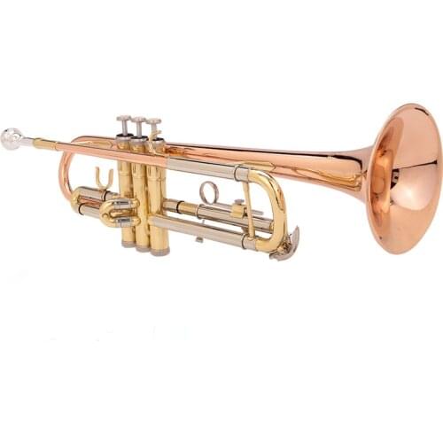 FLOFAIR FTR-80 Wind Instruments Phosphor Brass Band Plays The Beginners Trumpet Instruments In B Flat Give Small Box And Nozzle