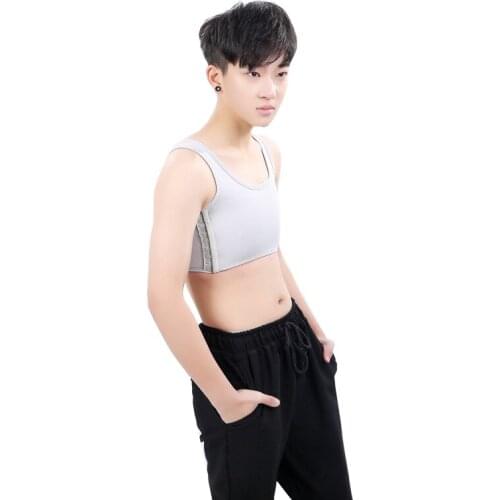 HaleyChan Strengthen Bandage Reinforced Short Corset Tomboy Lesbian Tank Tops Chest Shaper Breast Binder Trans Vest Underwear