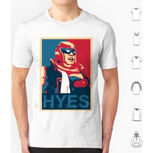 Hyes!-Captain Falcon Poster T Shirt DIY Cotton Big Size S-6xl Captain Falcon Super Smash Bros Wii U Nintendo Fighting Game