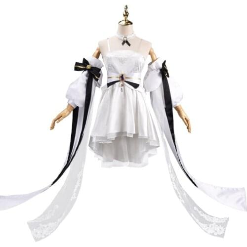 Game Azur Lane HMS Unicorn Cosplay Costume Wedding Dress Women Girls Full Sets Uniform Pure White Halloween Party Costumes