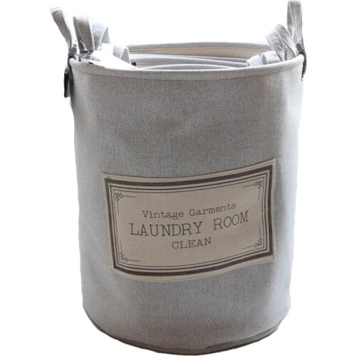 Home use large Dirty clothes basket dirty clothes basket double thick jacquard cloth for laundry clothes storage basket