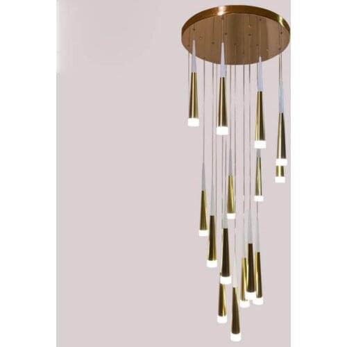 Hotel lobby living room bar villa modern minimalist Nordic lighting restaurant meteor shower LED chandelier led lighting fixture