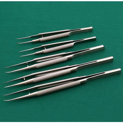 Medical ophthalmology equipment Micro tweezers Double eyelid cosmetic plastic tools Stainless steel tweezers Tie line tweezers F