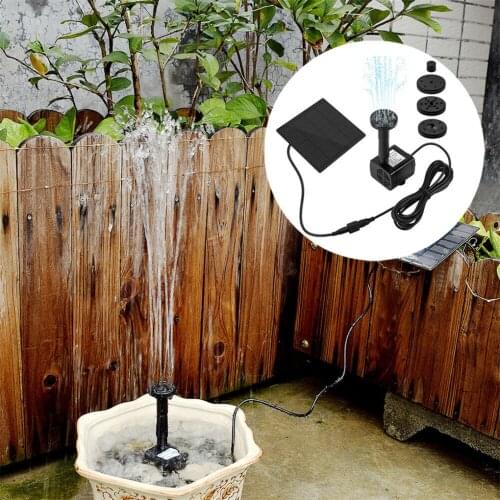 Mini Solar Water Fountain Pool Pond Waterfall Fountain Garden Decoration Outdoor Bird Bath Solar Powered Fountain Floating Water