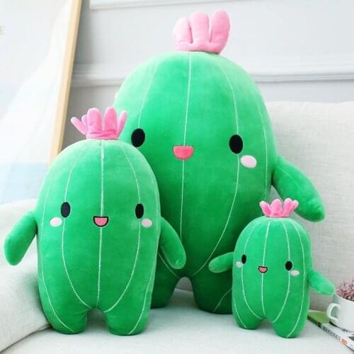 Stuffed Plush Cactus Pillow Plush Toy Decoration Props Office Backrest Sleeping Cushion Child Birthday Gift