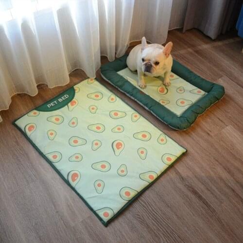 Dog Bed Soft Dog Mat Cooling Summer Pad Mat For Pet Blanket Sofa Breathable Dog Bed Summer Dogs Pet Supplies Cool Dog Bed