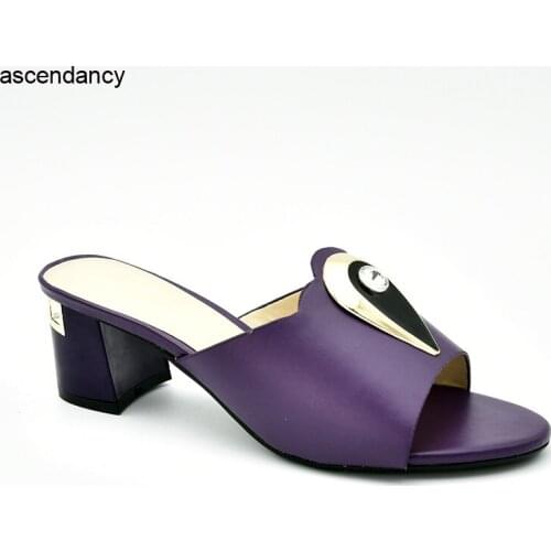 New Arrival Luxury Shoes Women Designers Nigerian Women Wedding Pumps Ladies Sandals with Heels Rhinestone Lady Party Shoes