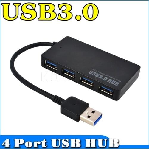 New New Design 5Gbps USB 3.0 4 Port Hub USB3.0 Splitter Adapter Ultra Speed for Laptop Computer PC High Power Supply