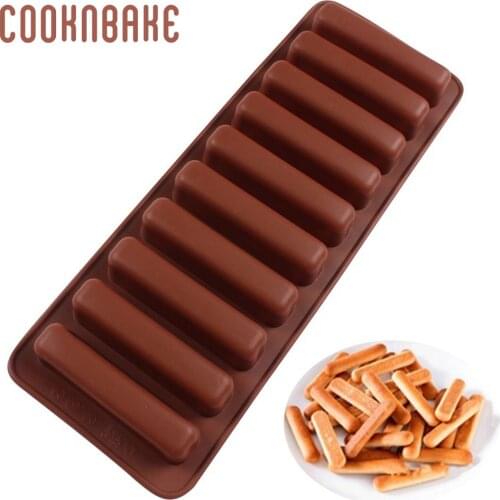 Silicone cake bakeware tool clavate chocolate mold ice cube thumb biscuit molds cake decorations mould DIY christmas 10 lattices