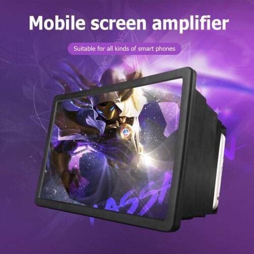 8.5 inch Mobile Phone Screen Stereoscopic Magnifying Glass Video Screen Amplifier Durable Foldable Phone Bracket Tablet Holder