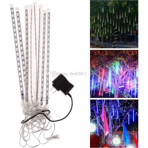 40pcs(5sets) 30cm waterproof Meteor Shower Rain Tubes LED Light for Party Wedding Decoration Christmas Holiday LED Met