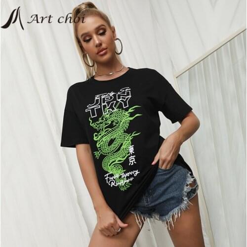Women T-shirts Casual Harajuku Word Printed Tops Tee Summer Female T shirt Short Sleeve For Women Clothing Trend Graphic Tees