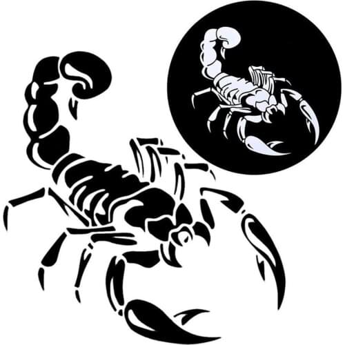 1Pc Fashion 3D Big Scorpion Reflective Personalized Car Styling Bumper Sticker Vinyl Decal Skateboard Sticker Scratch Body Cover