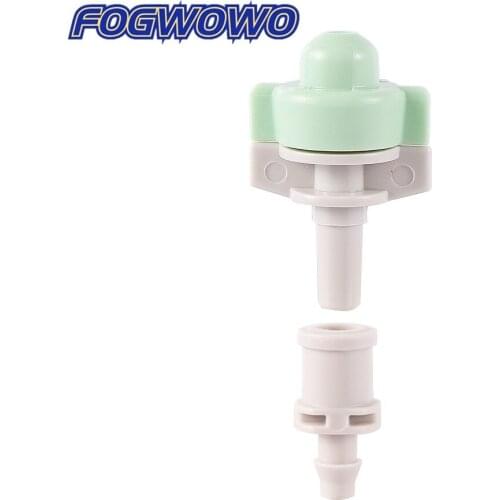 Misting Nozzle with 4/7mm Hose Port Barbed Connector Garden Greenhouse Watering Cooling Humidification Atomization Sprayer 10Pcs