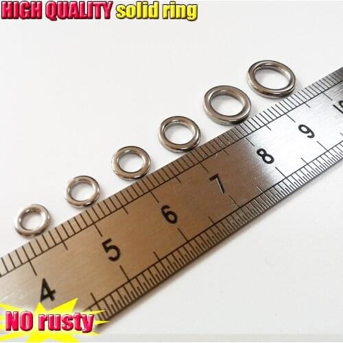 2019 new fishing solid rings not rusty 304 stainless steel 200pcs/lot