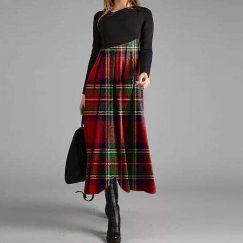 2021 V-Neck Women Spring Autumn Long Sleeve Fashion Dress Female Casual Chic Printing Ladies Work Dress