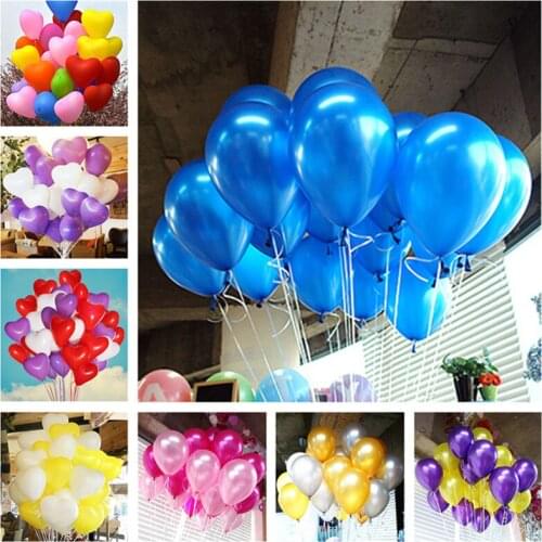 5pcs 2.2g Heart Latex Balloons Children Party Decorations Wedding Balloons Baby Shower Balloons Inflatable Balls Ballon Marriage