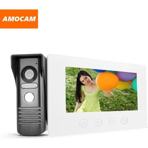 7 Inch Touch LCD Monitor wired video intercom Doorbell Door Phone Door Viewer Night Vision Home Security Surveillance System