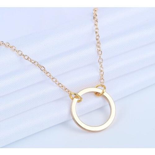 Chandler Fashion Jewelry Retro Fashion Simple Metal Round Circle Geometric Karm Bracelet & Bangle Link & Chain Bangle Feminino