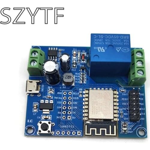 DC5-80V Power Supply ESP8266 WiFi Single-Channel Relay Module ESP-12F Development Board