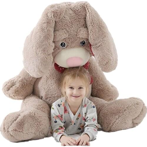 Fancytrader 47'' Giant Pop Anime Bunny Plush Doll Big Soft Stuffed Long Ear Rabbit Animals Toy 120cm 3 Colors Available