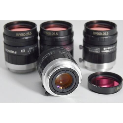 Used FUJINON HF16HA-1B industrial lens with filter original