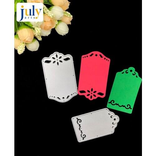 Julyarts Gift Card Metal Cutting Dies Stencils For DIY Scrapbooking Scrapbook Paper Album Label Tag Craft Dies