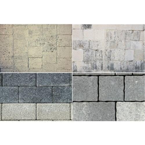 Brick Concrete SquarePhotos Backdrop Studio Photography Background Prop Decor