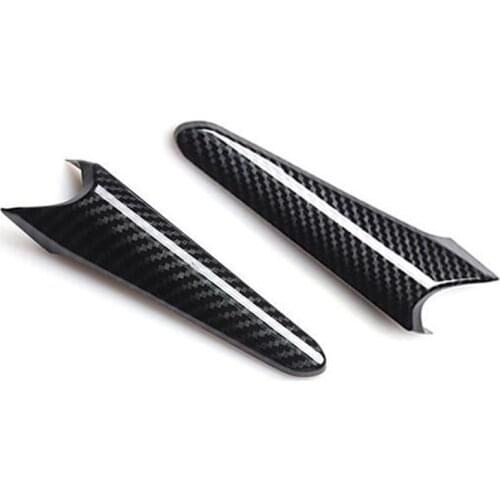 For 2PCS New Mazda 3 Front Fog Lamp Frame Decoration Cover Trim Strip 2017 2018 Mazda3 Refit Accessories ABS Material Plastic M3