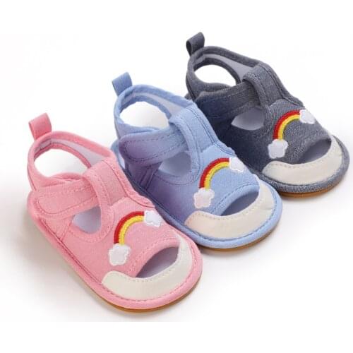 Newborn Baby Girls Boys Casual Shoes Sandals First Walkers Newborn Shoes Round Toe Flats Soft Sole Sandals Toddler Shoes