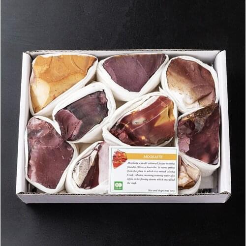 1 Box Irregular Raw Natural Mookaite Stones Egg Yolk Loose Colorful Healing Chakra Stone Decorations for Home Decoration
